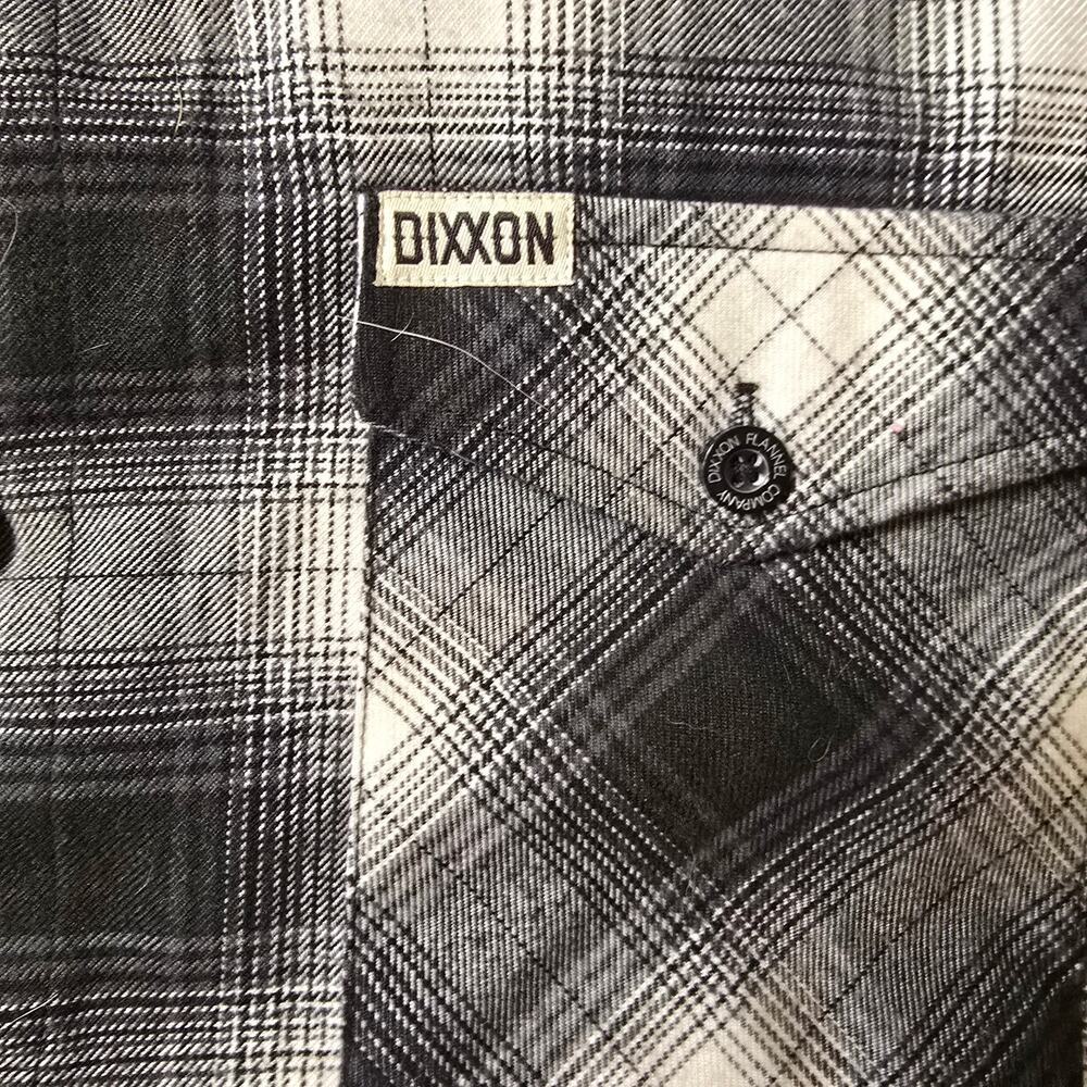 DIXXON FLANNEL CO The Imperial D-Tech Flannel Mens Size Large Tall Black White - Picture 3 of 6